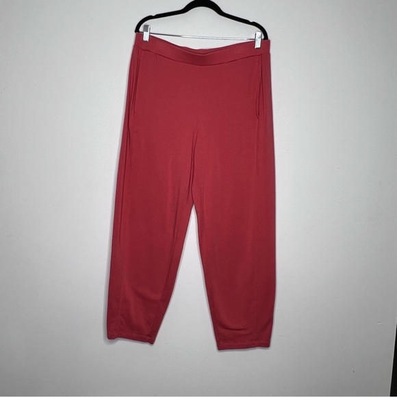 Eileen Fisher Tencel, organic cotton and elastane Pull On Pants L - Picture 3 of 6